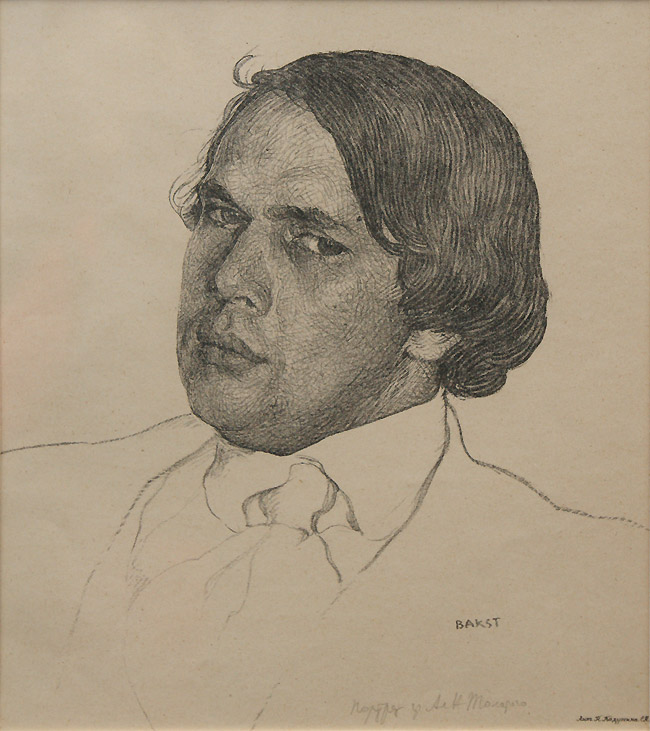 Лев Бакст. Портрет Алексея Толстого. 1909