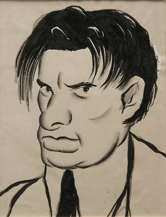 Неизвестный художник. Портрет Владимира Маяковского. 1920-е