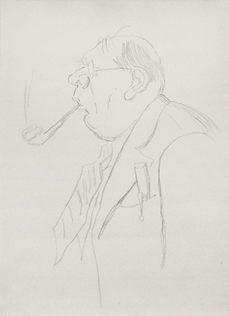 Бронислав Малаховский. Портрет Алексея Толстого. 1930-е